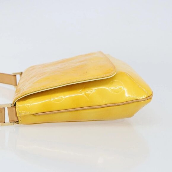 LOUIS VUITTON Monogram Vernis Thompson Street Bag Lime Yellow M91071 Auth gh1370 - Picture 5 of 16